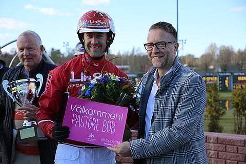 Pastore Bob sai Finlandia-ajon voiton jälkeen kutsun Elitloppetiin. Kuva: Roosa Lindholm
