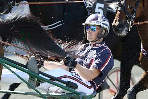 Ville Karhulahti ajoi Bossy Alleyn voittoon. Kuva: Jarno Unkuri