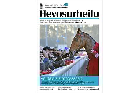 Aubrion du Gers on tottunut juoksemaan ensimmäisenä maaliin. Kuva: LeTrot.com.