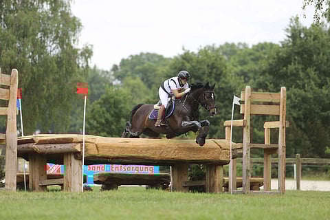 Eirin Losvik ja FWB Daffodil's Flamenco tulivat maaliin CIC3*:ssä.