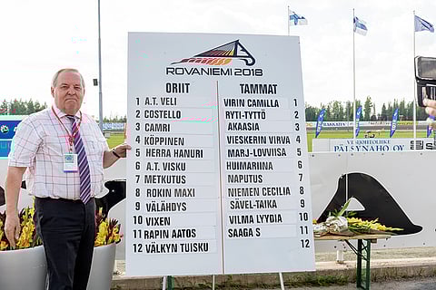 Matti Rajaharju ja kuninkuusravisunnuntain päätösmatkojen lähtöradat. Kuva: Ada Pykäläniemi.