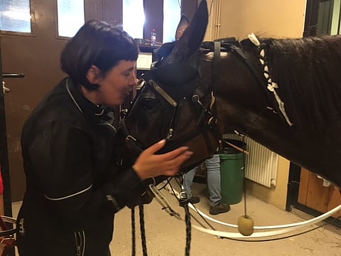 Ranch Kelly ja Anne Luttinen hopeastartin jälkeen. Kuva: Satu Laakso