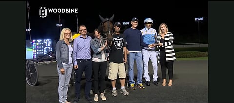 Tommi Canu Hearmen vottoa juhlittiin hiljattain Mohawkissa. Kuva radan live stream