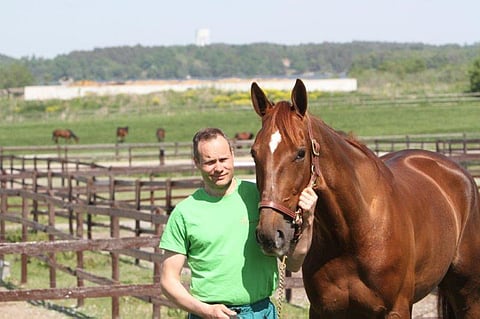Pasi Aikio ja Nimbus C.D. Kuva Harri Lind.