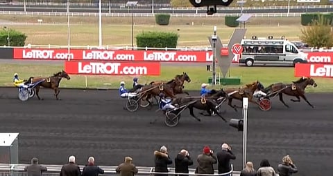 Traders pinkoi voittoon Prix des Cevennesissä keskiviikkona iltapäivällä. (Kuva: Equidia live)