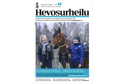 Jonna Javanainen, kolmevuotias menestysravuri Staro Miami ja Etta Pakkanen. Kannen kuva: Anu Leppänen.