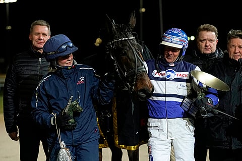 Pekka Korpi pääsi seremonioihin kasvattajan, omistajan, valmentajan sekä ohjastajan roolissa.