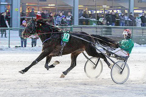 Hannu Torvinen ajoi Jouko Paavolan valmentamaa Feeling Dreamia.