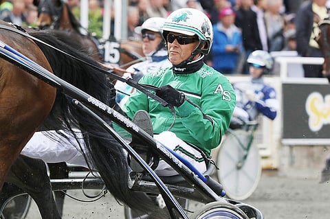Åke Svanstedt kilpailee Elitloppetissa.