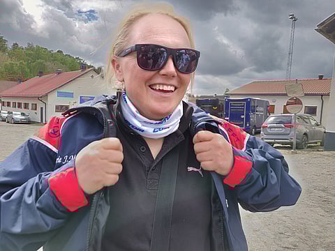 Kirsi Manninen puki Jean-Michel Baziren tallin värit ylleen vuosi sitten ja tulosta alkoi syntyä. Kuva Totofoto