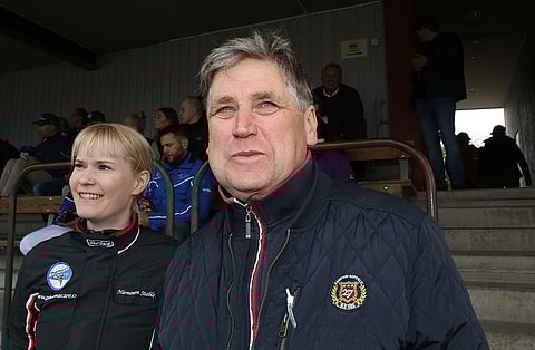 Markku Nieminen hankki ranskalaisori Don Williamsin Prix d'Amerique-huutokaupasta. (Kuva: HU arkisto/Jarno Unkuri)