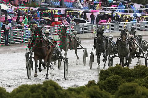 Zalie Gar porhalsi voittoon vetisissä olosuhteissa. (Kuva: Jarno Unkuri)