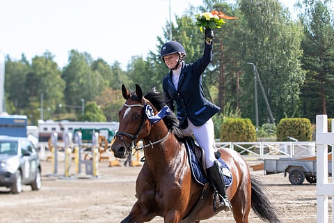 Patricia Westman ja Carmenzata juhlivat voittoa.