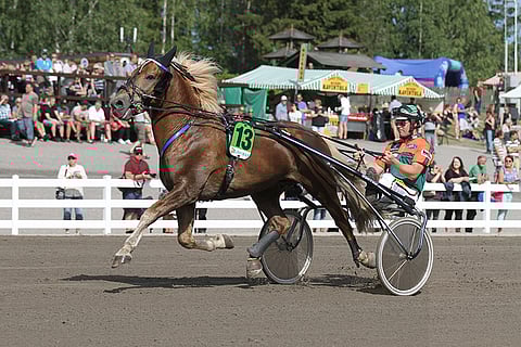 Costello starttasi viimeksi Suur-Hollola-ajon finaalissa kesäkuussa. Kuva: Roosa Lindholm.