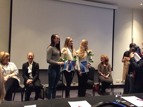 Tuisku Lamberg (vas.), Janni Martikainen ja Piia Salminen