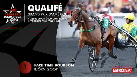 Face Time Bourbon Prix d'Ameriqueen. Kuva: LeTrot