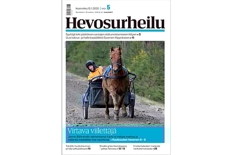 Kuukauden hevosena esitellään vahva ja rehellinen Karlo. Kannen kuva: Anu Leppänen