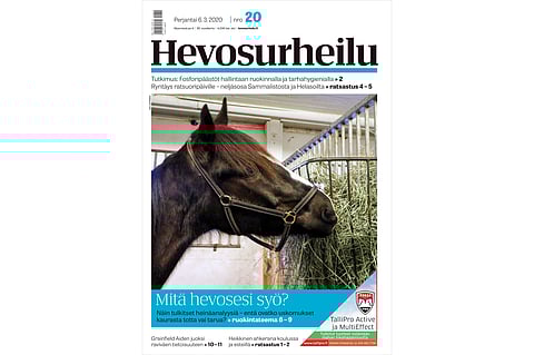 Ruokinnan teemanumerossa pureudutaan muun muassa heinäanalyysin tulkintaan. Kannen kuva: Anu Leppänen