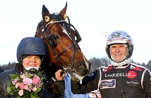 Religious on Nina Pettersson-Perklénille tärkeä hevonen. "Ensimmäinen, jonka sain itse nollasta tänne saakka."