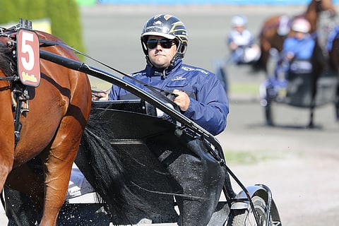 Aleksi Kytölän talliin meni voitto ja kakkosia. Kuva: Jarno Unkuri