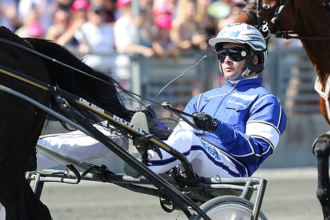 Erik Adielsson on Dragsterin ohjastaja. Kuva: Jarno Unkuri