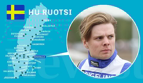 Vem är han? Magnus A Djuse. Kuva: Roosa Lindholm, grafiikka Anu Leppänen.