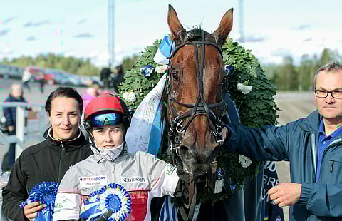 Iida Lanton ohjastajanuran tähänastinen tähtihetki osui Turun vuoden 2018 montén Pohjoismaiden mestaruuteen, jonka hån voitti Buck Bokolla.