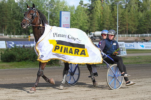Callela Einsteinia ja Olli Koivusta juhlittiin viime elokuussa Teivossa Pimara Cupin voittajina.
