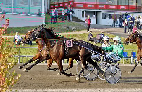 Lexus Dream/Ari Moilanen ja Justice Ås/Seppo Markkula kävivät tiukan taiston Lappeen maalisuoralla. Kuva: Anu Leppänen.