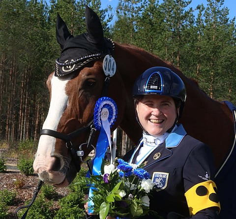 Katja Karjalainen ja Dr Doolittle,  aina vedossa.