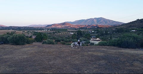 Erika Hanhisuanto nykyisissä maisemissaan.