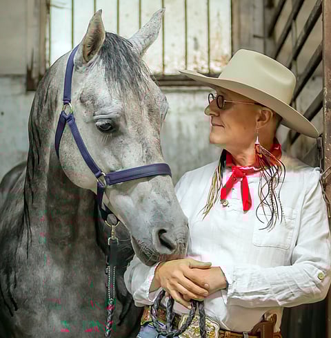 Kari Kallonen ja lempihevonen Valiente.