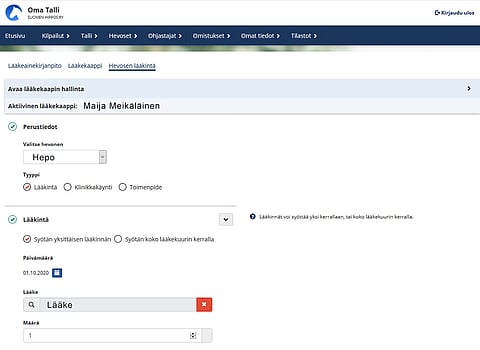 Lääkeainekirjanpitoa joutuu säilyttämään viisi vuotta. Uudessa sovelluksessa säilyminen on taattu. Kuva: Anu Leppänen