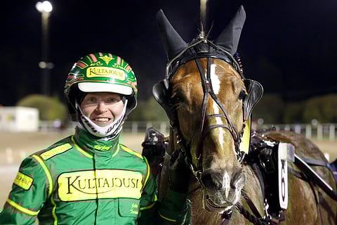 Jukka Torvisen kelpasi hymyillä Savon Kingin vierellä.