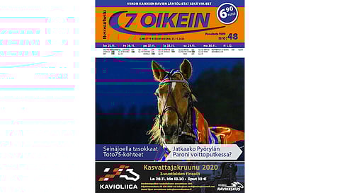 Ravikierros-aukeama puuttuu 7 oikein -lehdestä