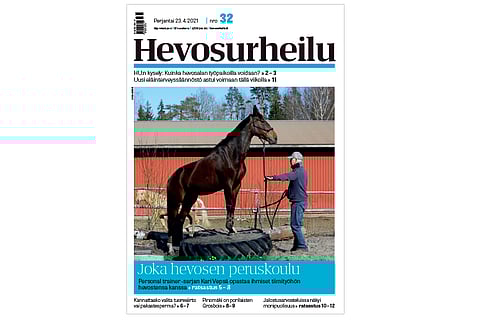 Kari Vepsän vinkit hevosen kanssa toimimisesta perjantainumerossa. Kannen kuva: Leena Alerini.