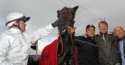 Trond Anderssenin (toinen oikealta) elämän hevonen on Yarrah Boko. Suomessa hän vieraili sen kanssa Teivon U.E.T. Grand Prix’ssä vuonna 2009 ollen karsinnassa (Target Hossin jälkeen) toinen ja finaalissa kahdeksas.