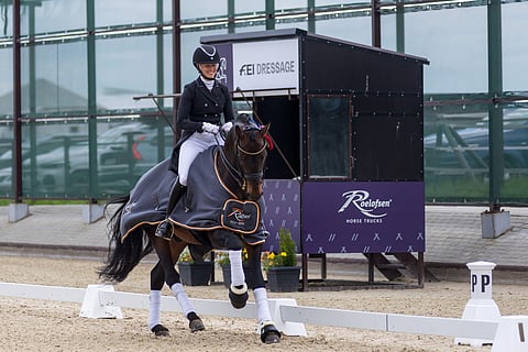 Matka Liettuan Horsemarket Equestrian Spring Tourille oli menestys. Sir Skyfall oli viisi kertaa voittajana kunniakierroksella.