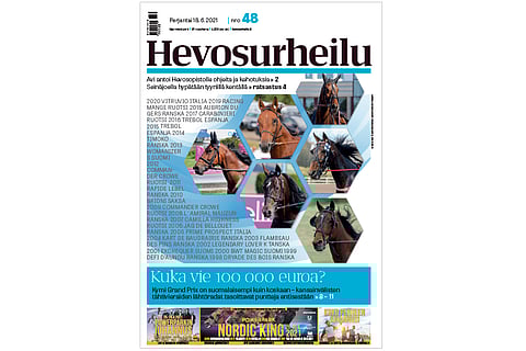 Kymi Grand Prix juostaan lauantaina Kouvolan raviradalla. Kannen kuvakäsittely: Pamela Aalto.