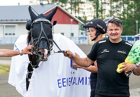Mika Haapakankaan valmentama Tattoo Avenger kävi kesällä väläyttämässä osaamistaan Kaustisen T75-kierroksella.