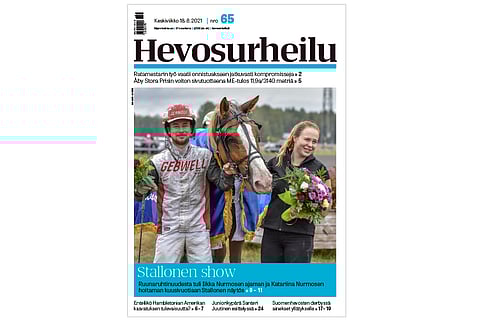 Nuori Stallone kruunattiin ruunaruhtinaaksi. Kannen kuva: Mia Mäki-Maunus