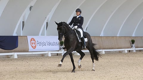 Elisabet "Ettan" Ehrnrooth ja Daytona nähdään Ypäjän kansainvälisissä. 