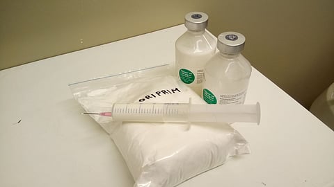 Hevosille sopivia antibiootteja ei ole monia. Penisilliini ja sulfa-trimetopriimi ovat yleisimmät. Kuva: Johanna Heinonen