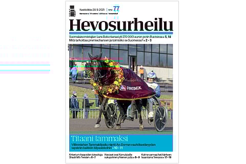 An-Dorra häikäisi Lappeessa Villinmiehen Tammakilpailun voitollaan. Samalla syntyi kilpailuennätys. Kuva: Anu Leppänen.