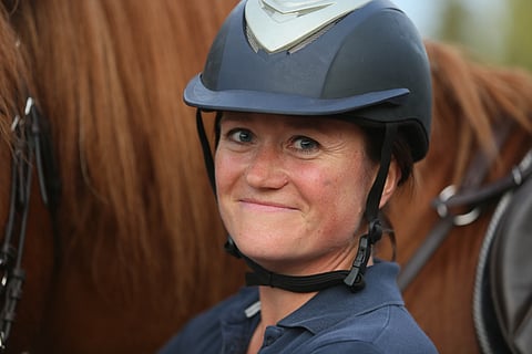 Laura Jalasto on viime aikoina ratsastanut vähemmän ja treenannut triathlonia enemmän.