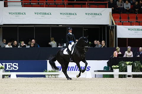 Susanna Hyypiä ja Avemmo Helsinki Horse Show´ssa 2019.