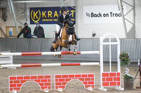 Senioreiden tuoreet hallimestarit Janna Jensen ja Hamont, joka otti Hollannin syysreissulla ison askeleen eteenpäin. 