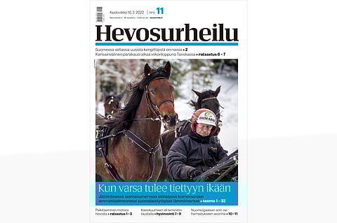 80-sivuisen Hevosurheilun välistä löydät 3-vuotisliitteen.