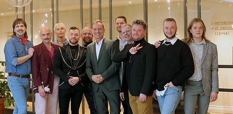 Rakkauden seikkailijat Marko Björs, Juho-Jari Laine, Kari Kurppa, Tico Svart, Sergey Hilman, Janne Mikkola, Marko Fali, Manu Uimi, Reijo Österlund, Artturi Palosaari ja Rünno Ravel.