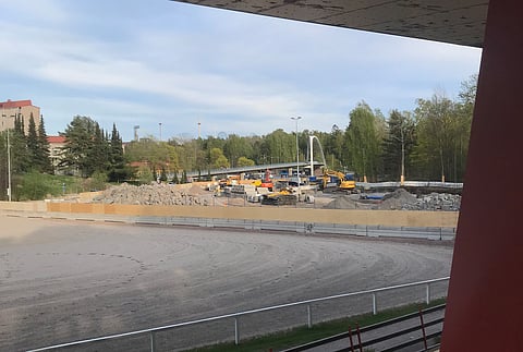 Näkymä Laakson kentältä.